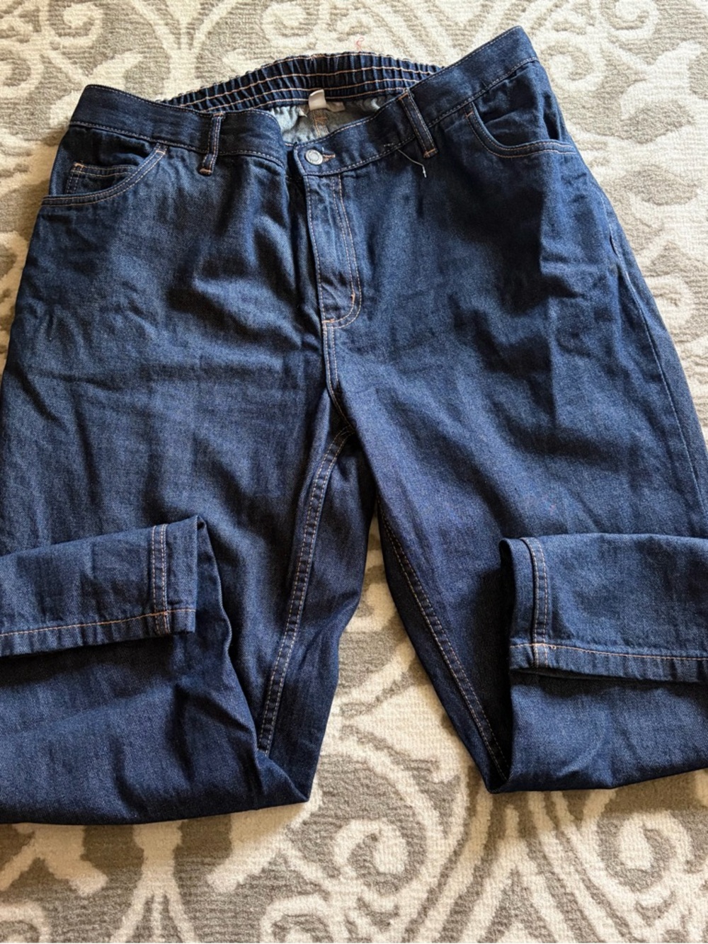 Dark Blue Denim Jeans